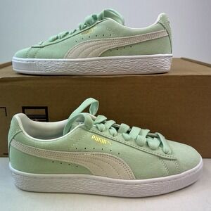 PUMA Suede Classic‎ Xxi Lace Up Womens Sz 6.5 Green Sneakers Casual Shoes